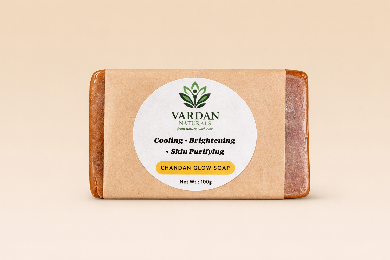 Chandan Glow Soap – cooling, brightening, skin-purifying handmade soap