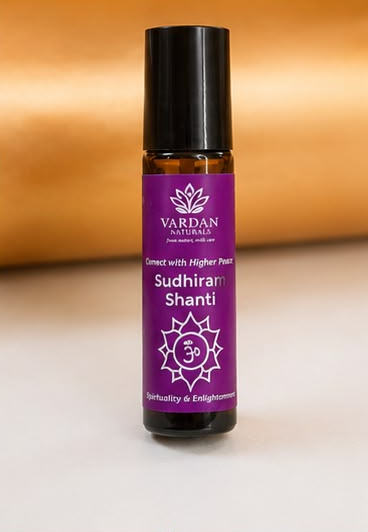 Sudhiram Shanti Crown Chakra aromatic roll-on